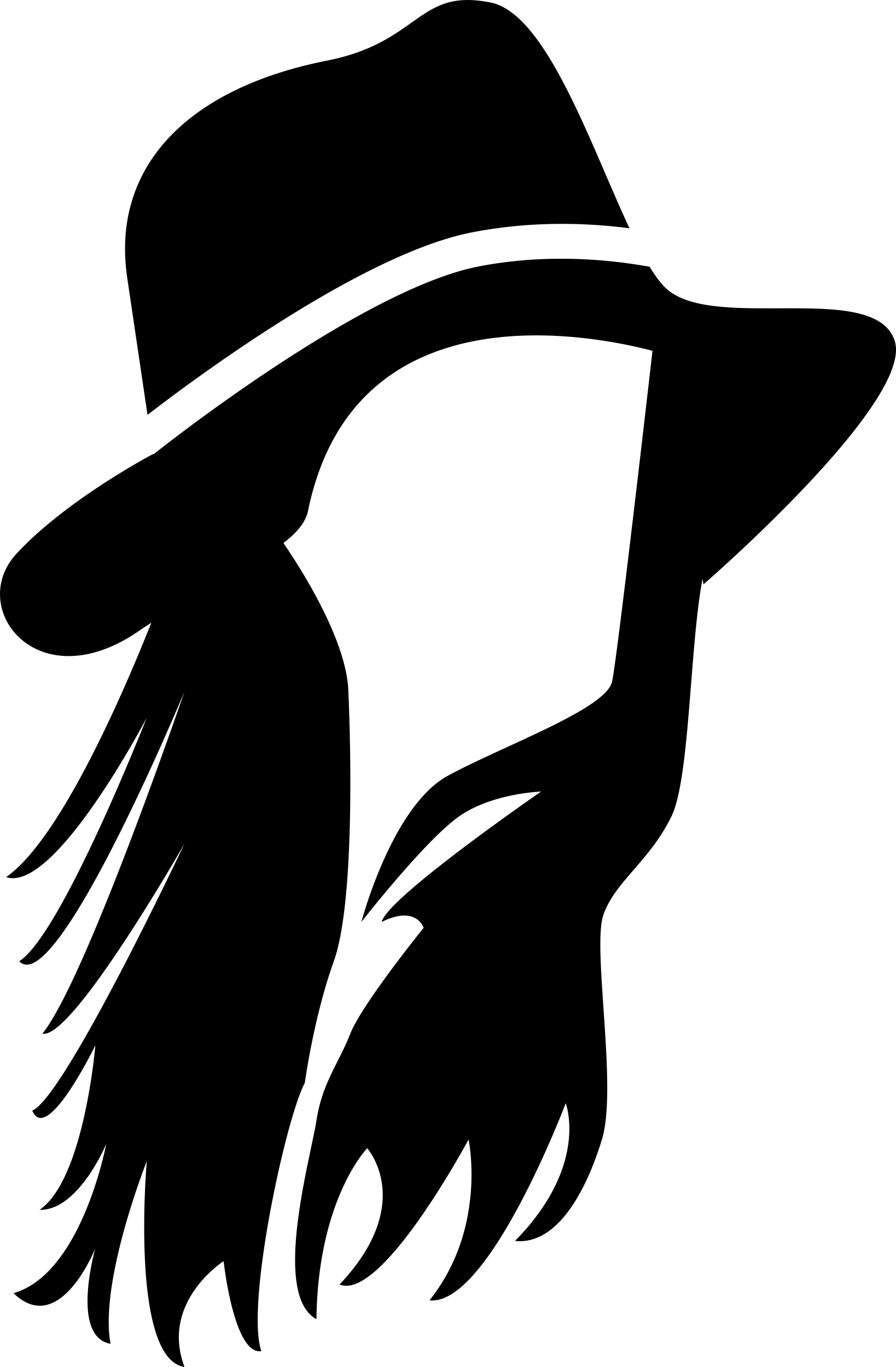 Male Long Hair With Hat Design Svg File Free Vectors
